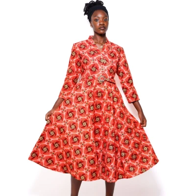 Robe volante wax motifs